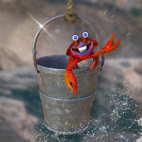 ANIMATED CRAB. SEA LIFE, ORLANDO
